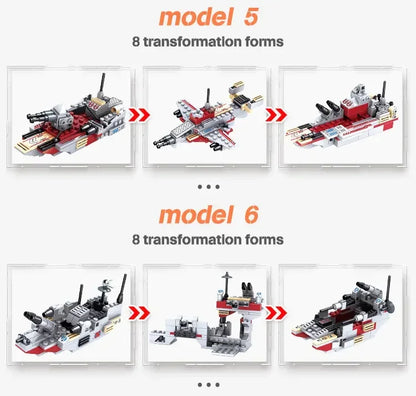1068-Piece Warship Building Kit for Kids