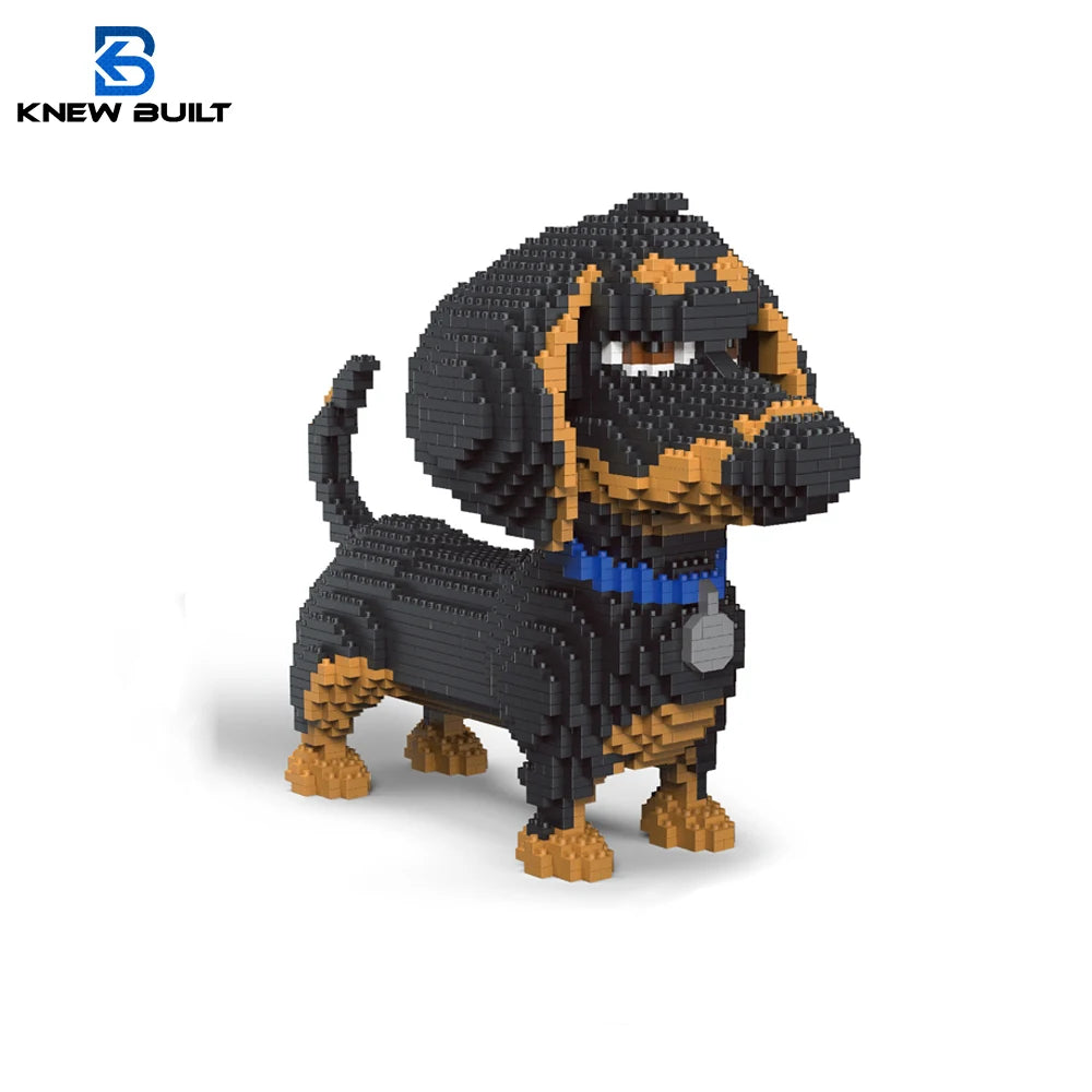 Micro Block Dog Building Set – 1500+ Pcs