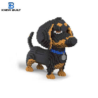 Micro Block Dog Building Set – 1500+ Pcs
