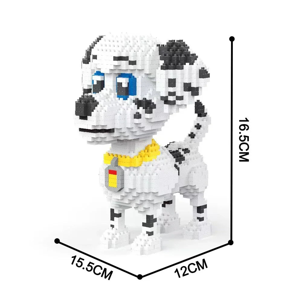 Micro Block Dog Building Set – 1500+ Pcs