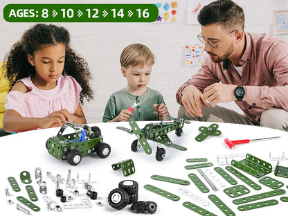 166-Piece Tank Construction Erector Set