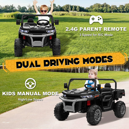 24V Ride-On UTV Truck with Dump Bed | 2-Seater