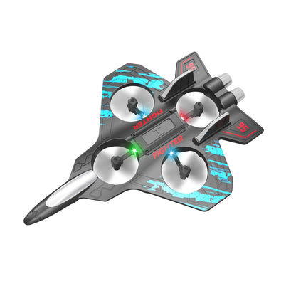 RC Stunt Plane | 2.4GHz Remote Control Glider with LED Lights & 360° Flip
