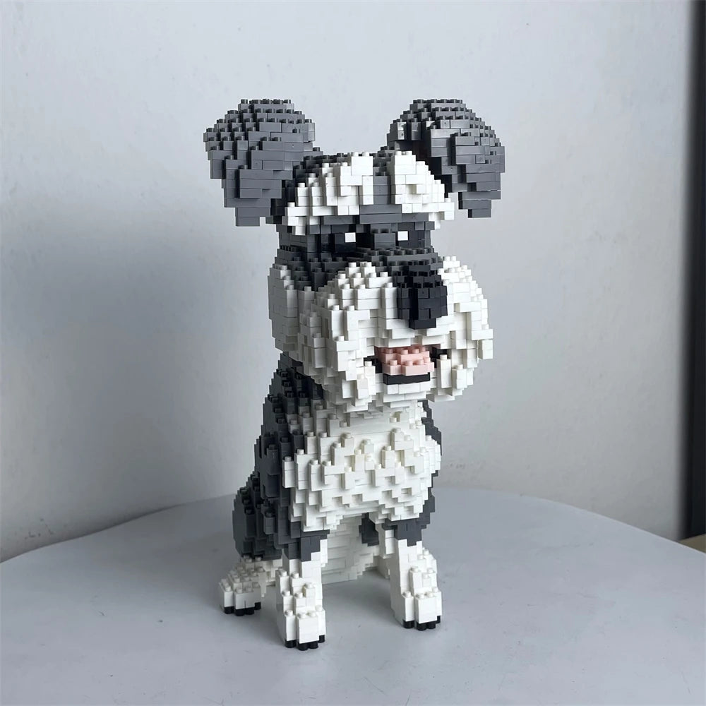 Micro Block Dog Building Set – 1500+ Pcs