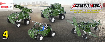 166-Piece Tank Construction Erector Set