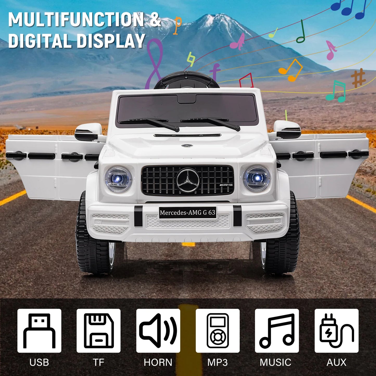 12V Mercedes G63 Electric Ride-On for Kids