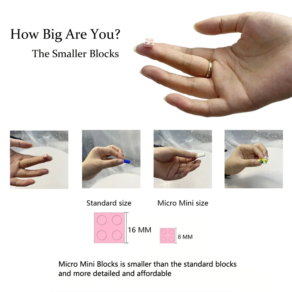 Micro Block Dog Building Set – 1500+ Pcs